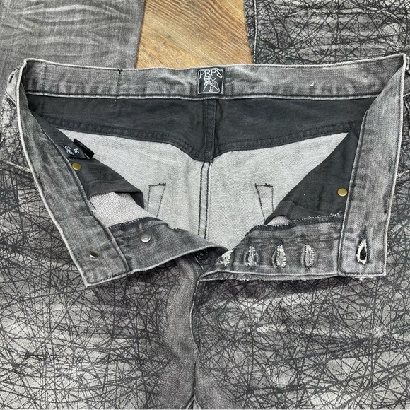 PRPS " Demon" Slim Fit Straight Gray Jeans Size 34 - Picture 6 of 11
